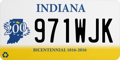 IN license plate 971WJK