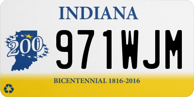 IN license plate 971WJM