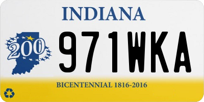 IN license plate 971WKA