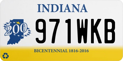 IN license plate 971WKB