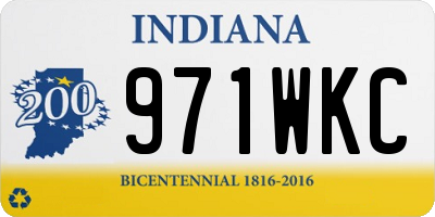IN license plate 971WKC