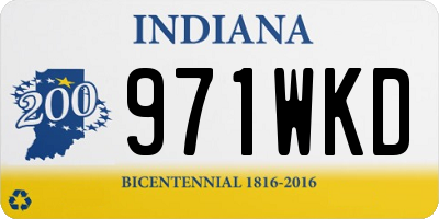 IN license plate 971WKD