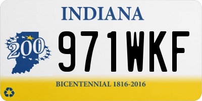 IN license plate 971WKF