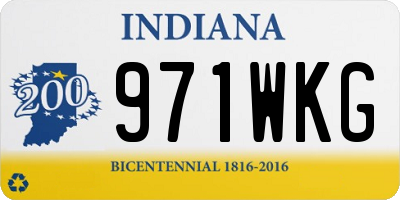IN license plate 971WKG