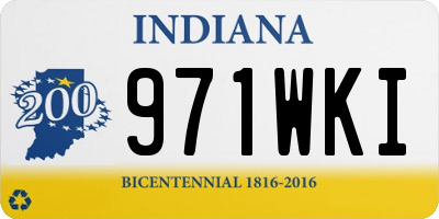 IN license plate 971WKI