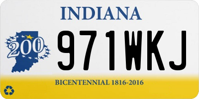 IN license plate 971WKJ