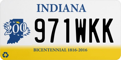 IN license plate 971WKK