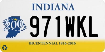 IN license plate 971WKL