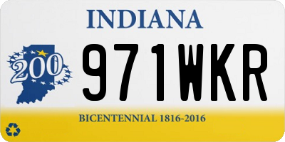 IN license plate 971WKR