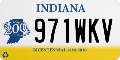 IN license plate 971WKV