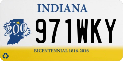 IN license plate 971WKY