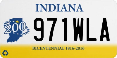 IN license plate 971WLA