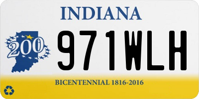 IN license plate 971WLH