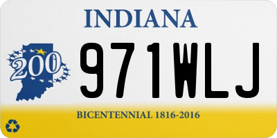 IN license plate 971WLJ