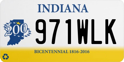 IN license plate 971WLK