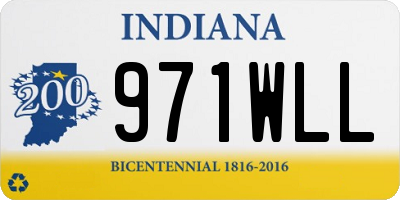 IN license plate 971WLL