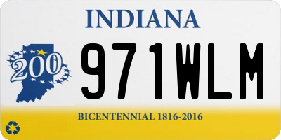IN license plate 971WLM