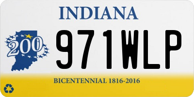 IN license plate 971WLP