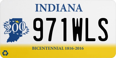 IN license plate 971WLS
