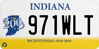 IN license plate 971WLT