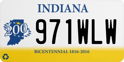 IN license plate 971WLW