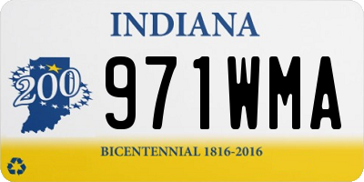 IN license plate 971WMA