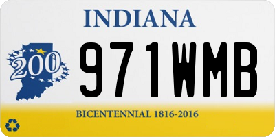 IN license plate 971WMB