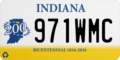 IN license plate 971WMC