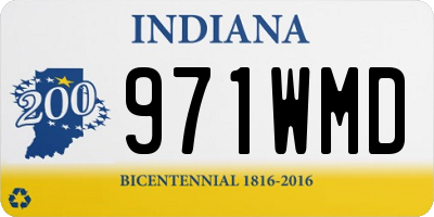 IN license plate 971WMD
