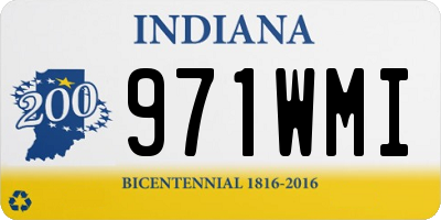 IN license plate 971WMI