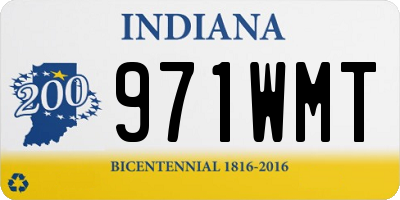 IN license plate 971WMT