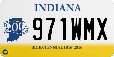 IN license plate 971WMX