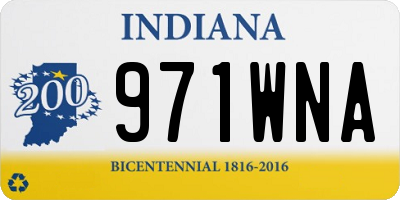 IN license plate 971WNA