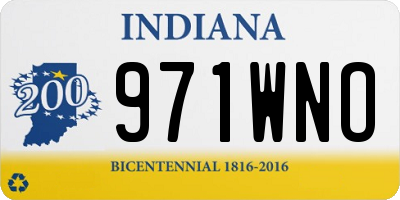IN license plate 971WNO