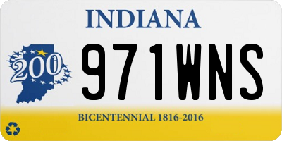 IN license plate 971WNS