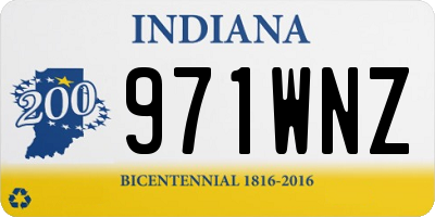 IN license plate 971WNZ