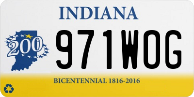 IN license plate 971WOG