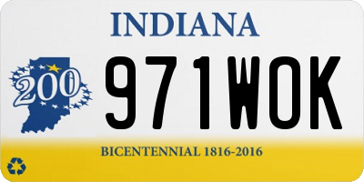 IN license plate 971WOK