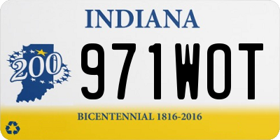 IN license plate 971WOT