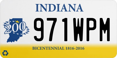 IN license plate 971WPM