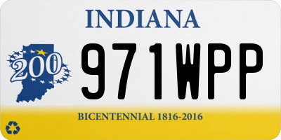 IN license plate 971WPP