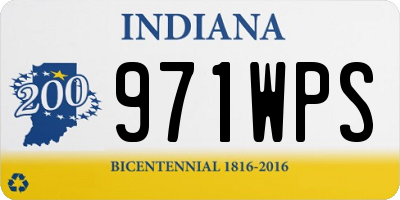 IN license plate 971WPS