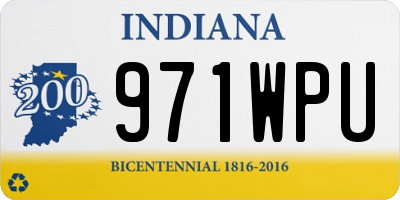 IN license plate 971WPU