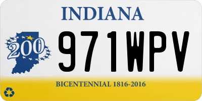 IN license plate 971WPV