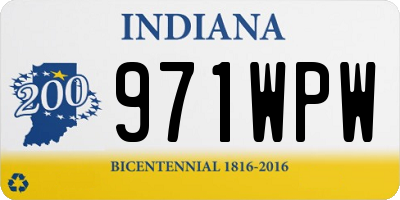 IN license plate 971WPW