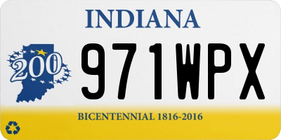 IN license plate 971WPX