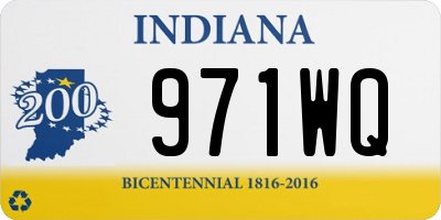 IN license plate 971WQ