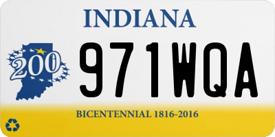 IN license plate 971WQA