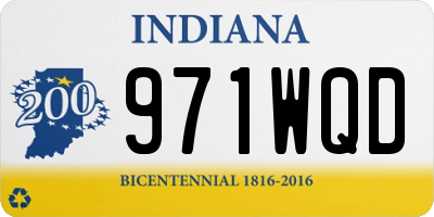 IN license plate 971WQD