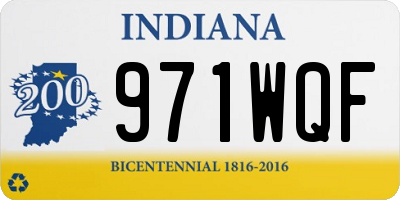 IN license plate 971WQF
